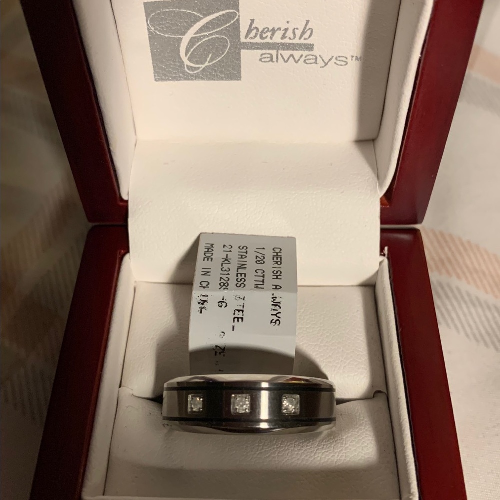 Men’s Cherish Always Ring 13.5 & 1/20 CTTW DIamond